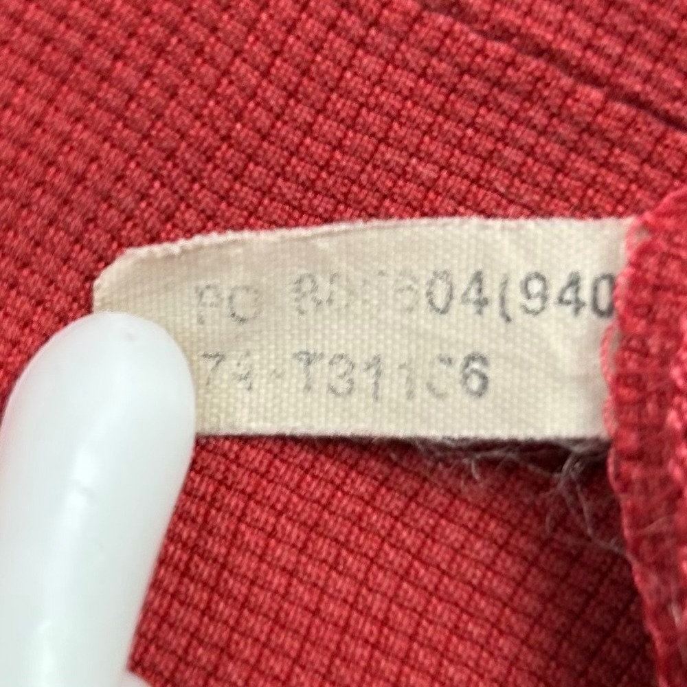 Tommy Bahama Silk Shirt Mens XL Red Button Up Textured Camp Tropical Pineapple - Picture 6 of 10